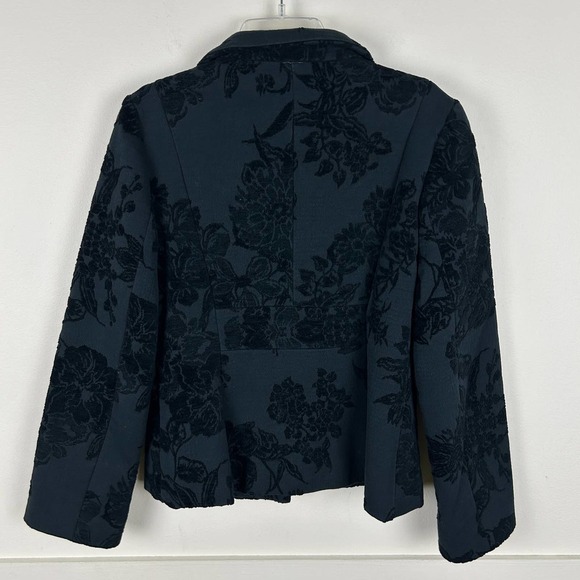 Desigual Baroque Black Button Front Blazer Jacket L - Picture 2 of 5